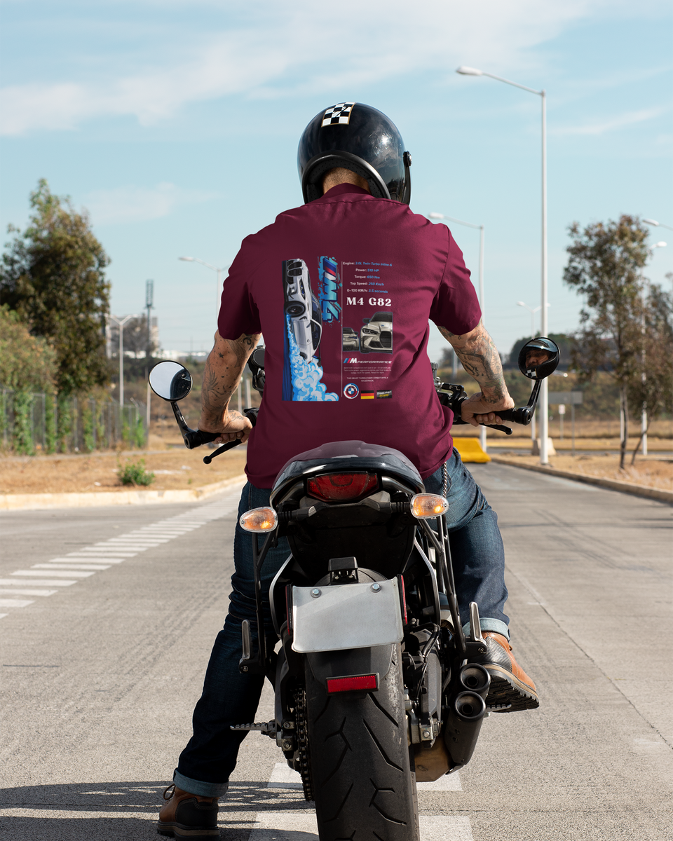 BMW M4 G82 Oversized Shirt - Marron - back 
