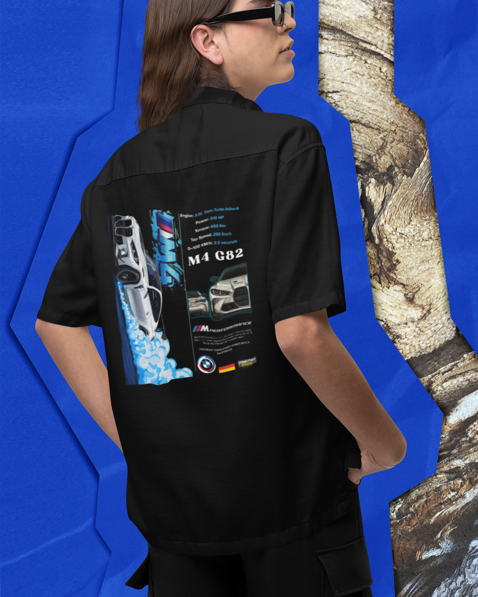 BMW M4 G82 Oversized Shirt - Black  - Back 