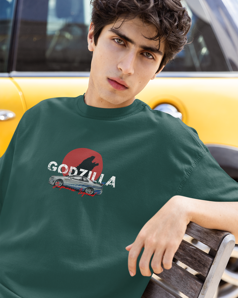 Nissan Skyline GT-R R34 Godzilla Oversized T-Shirt