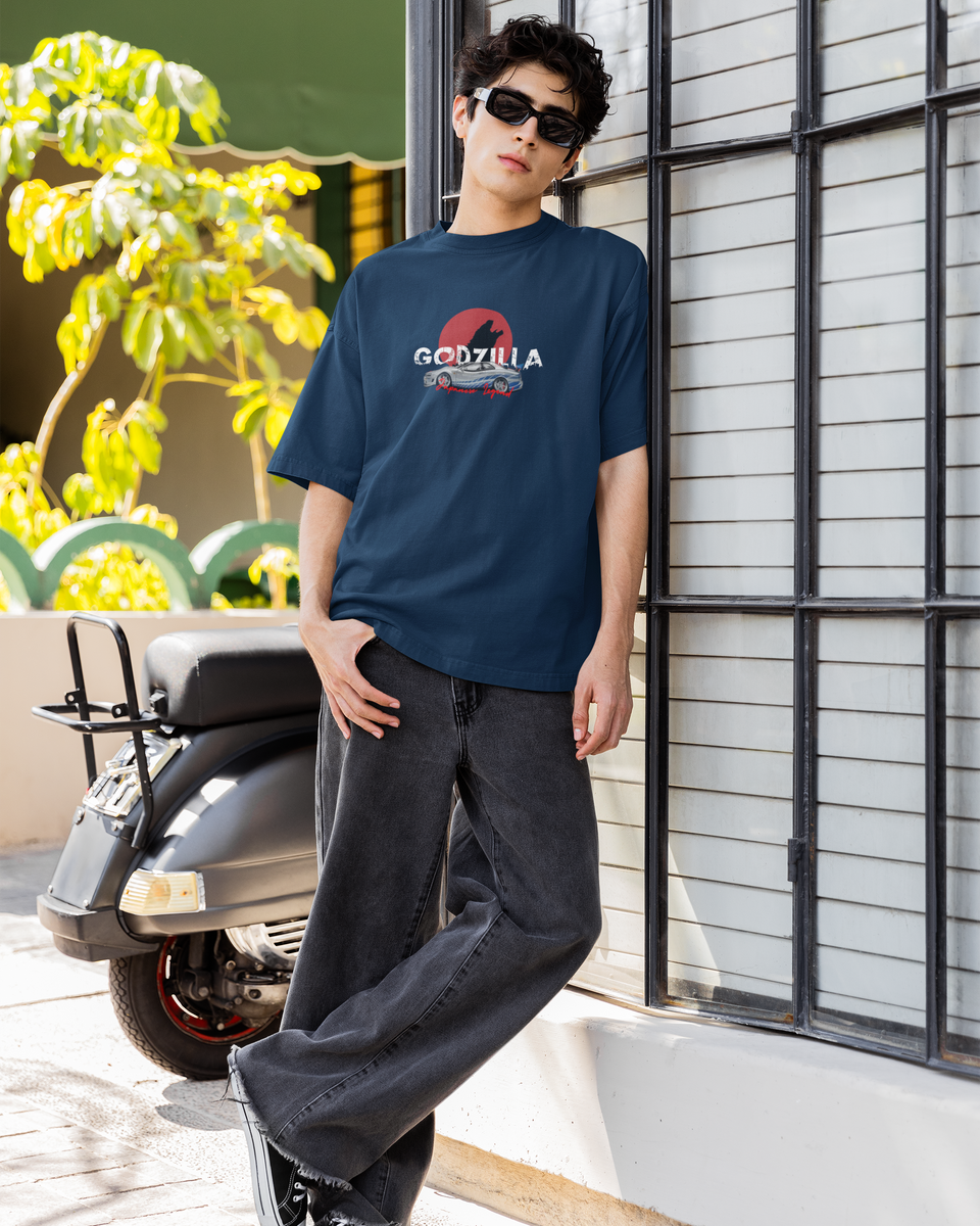 Nissan Skyline GT-R R34 Godzilla Oversized T-Shirt
