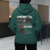 RE Continental GT 650 Hoodie - Bottle Green - Back 
