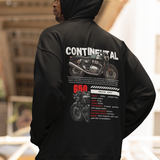 RE Continental GT 650 Hoodie - Black - Back 1