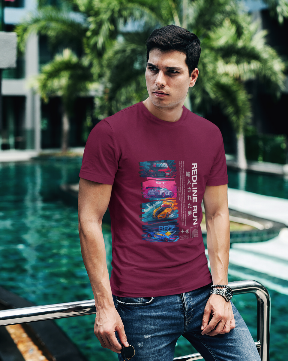 JDM Cars T-Shirt - Marron