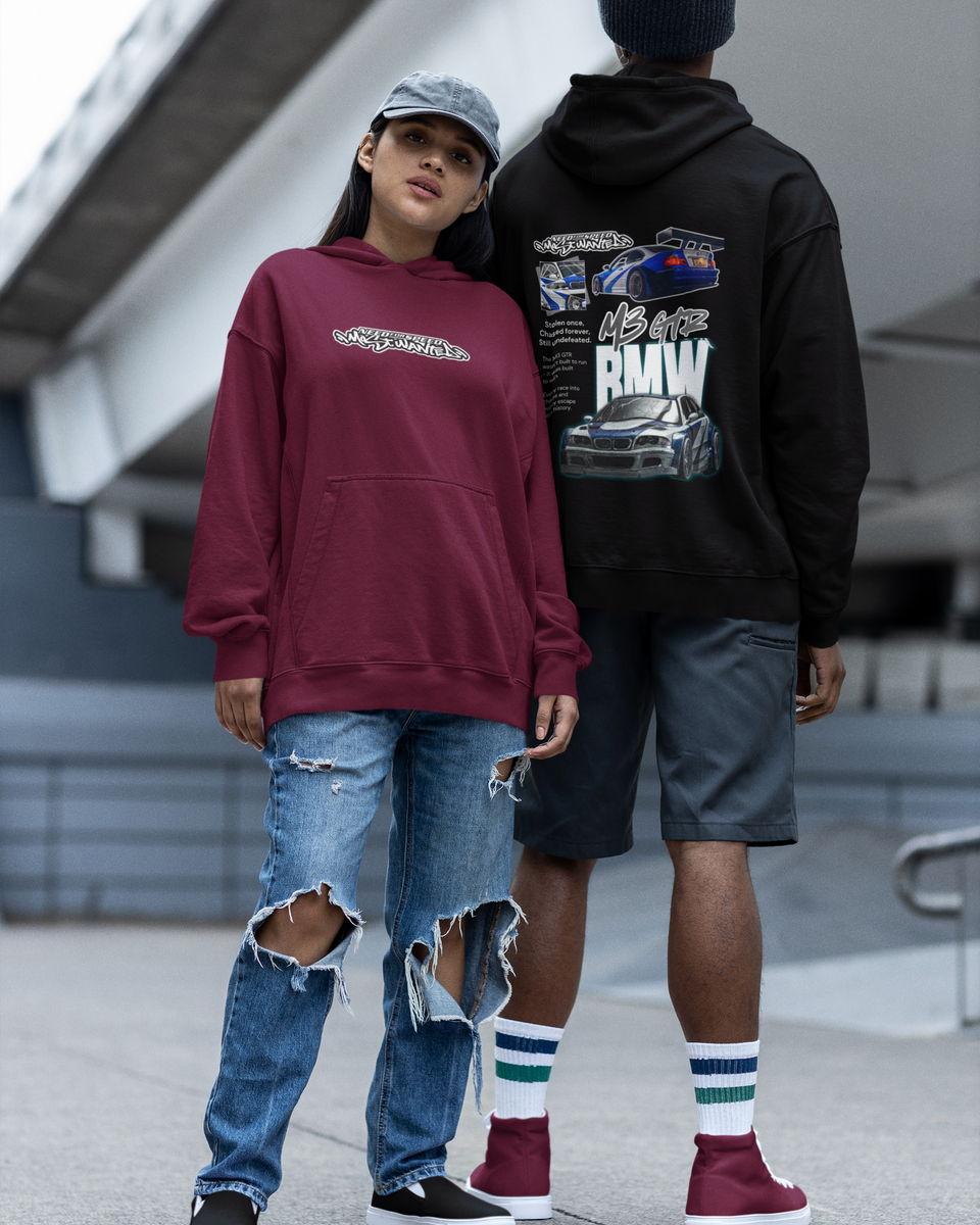 Most Wanted BMW M3 GTR Hoodie — Front and Bak