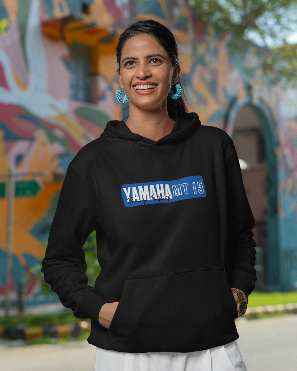 Yamaha MT-15 Hoodie - Black - Front 