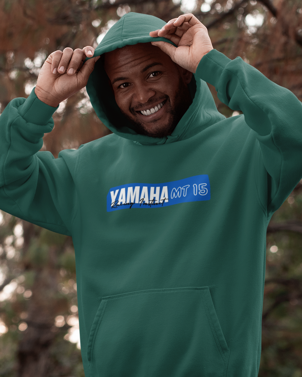 Yamaha MT-15 Hoodie - Bottle Green - Front 