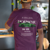 Porsche 911 Oversized T-Shirt - Purple -  Back 