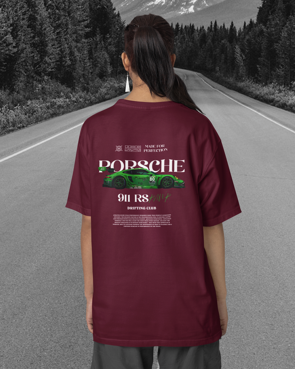 Porsche 911 Oversized T-Shirt - Marron - back 