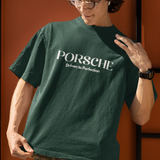 Porsche 911 Oversized T-Shirt - Bottle Green - Front 